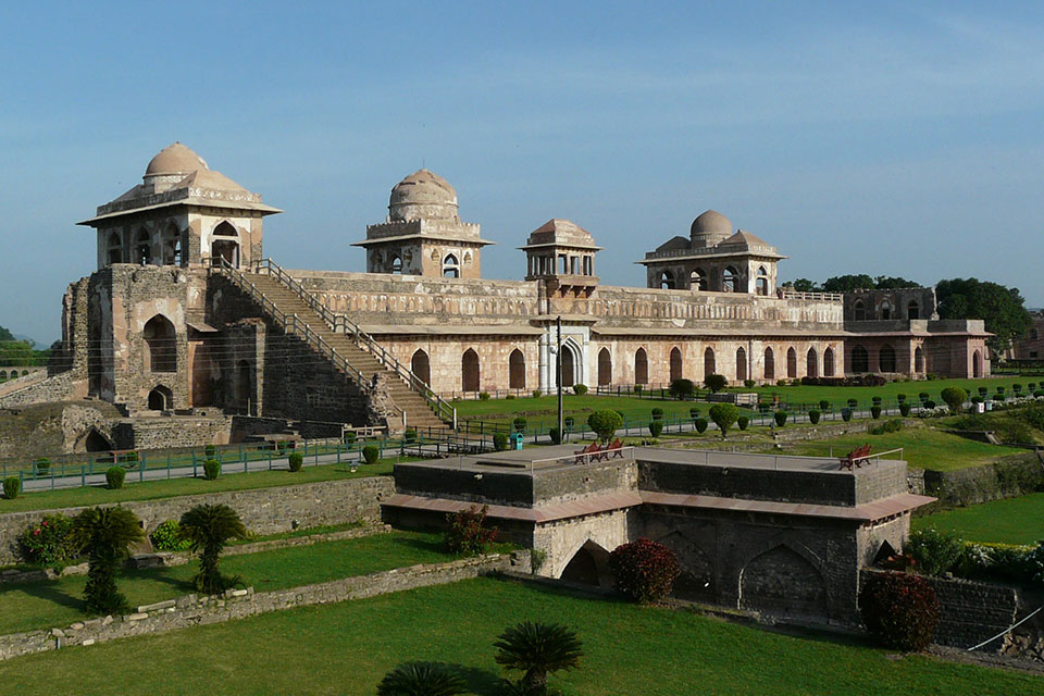 jahaz mahal at mandav heritage site complex